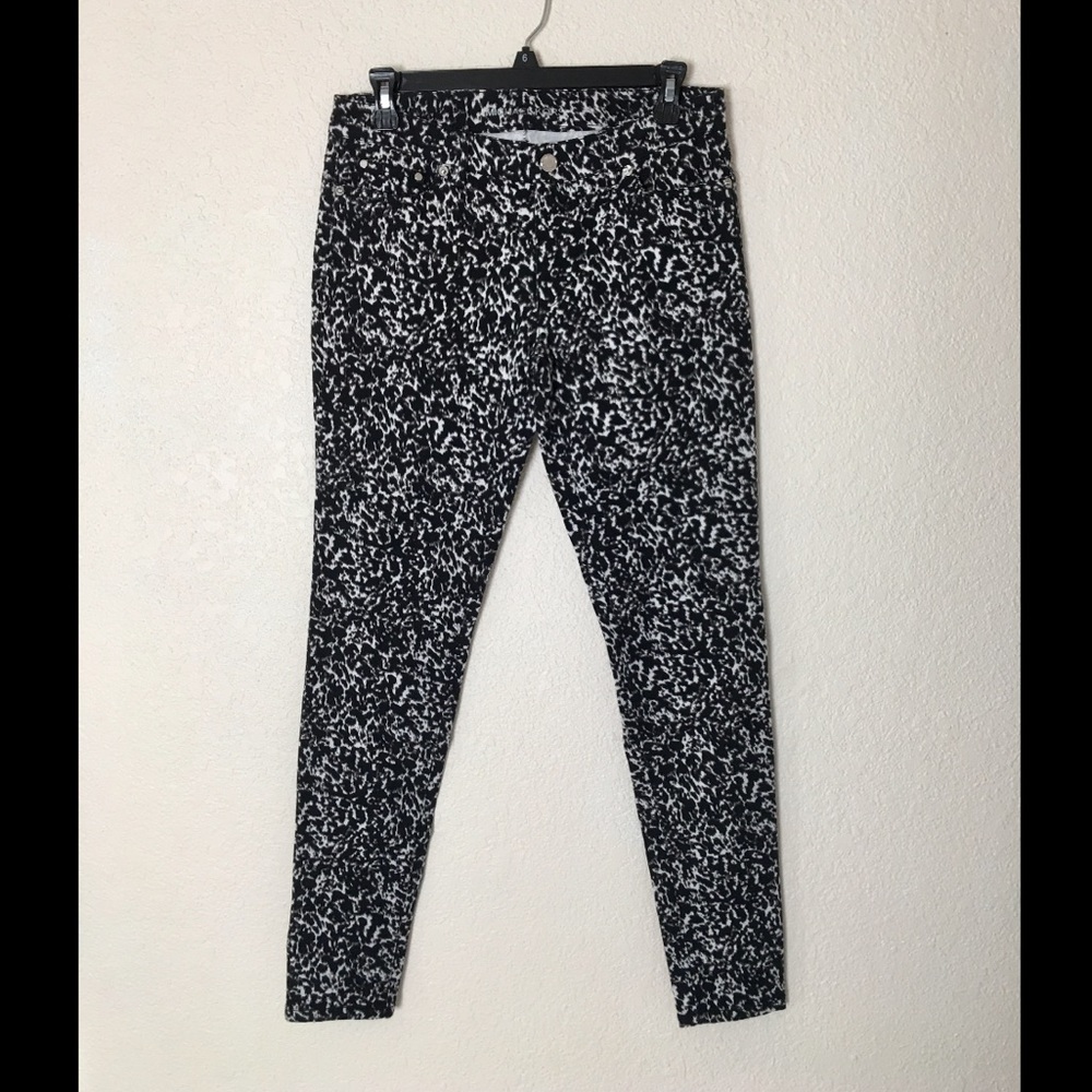 Michael Kors black and white skinny jeans